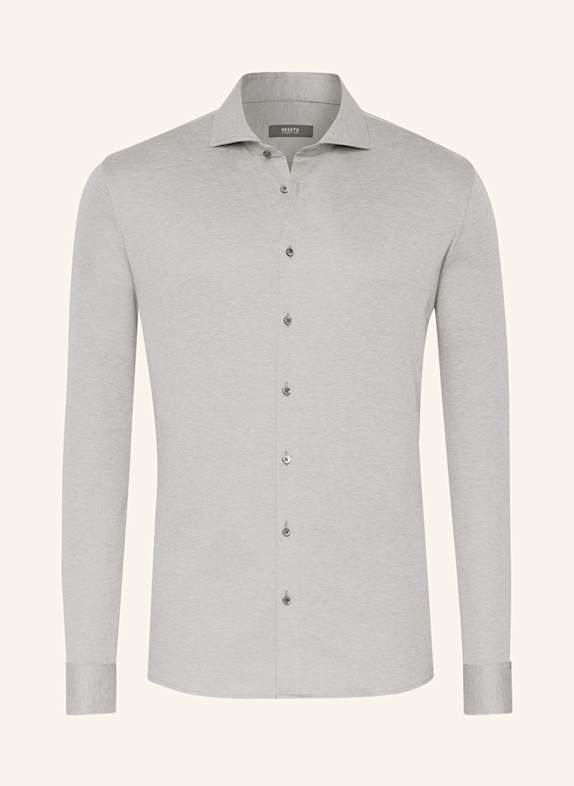 DESOTO Jerseyhemd Slim Fit HELLGRAU