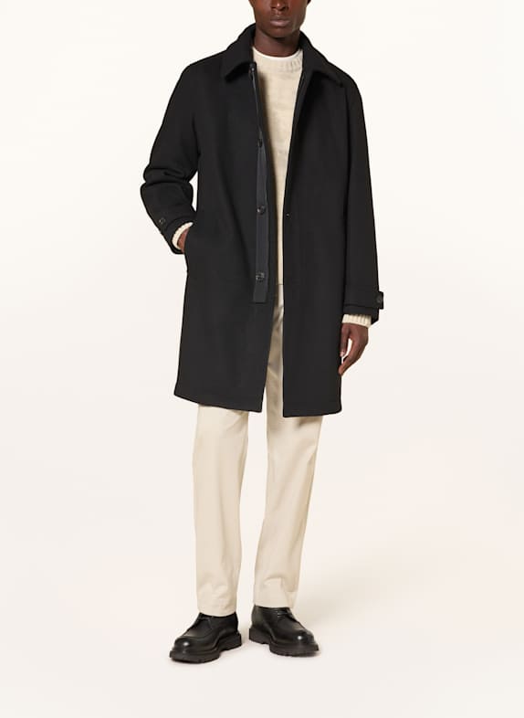 BOSS Kabát OCOZIER ČERNÁ