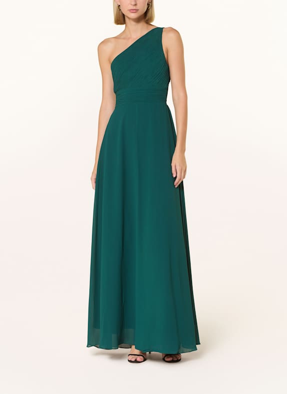 APART Robe de soirée plissée BLEU PÉTROLE