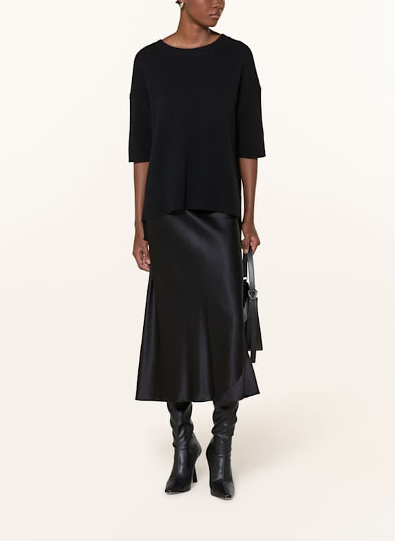 DOROTHEE SCHUMACHER Fustă din mătase SENSE OF SHINE NEGRU