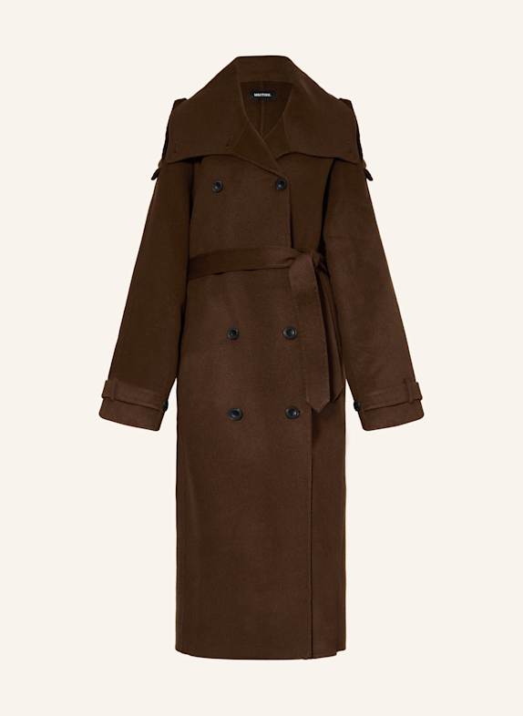 MEOTINE Wollmantel BELLO DUNKELBRAUN