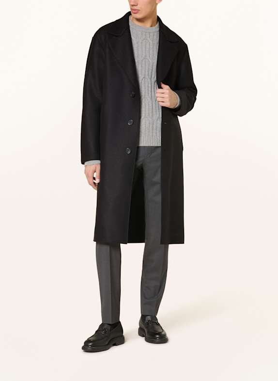 HARRIS WHARF LONDON Mantel SCHWARZ