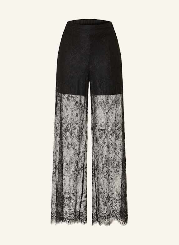 COPENHAGEN MUSE CMLEA lace wide leg trousers  BLACK