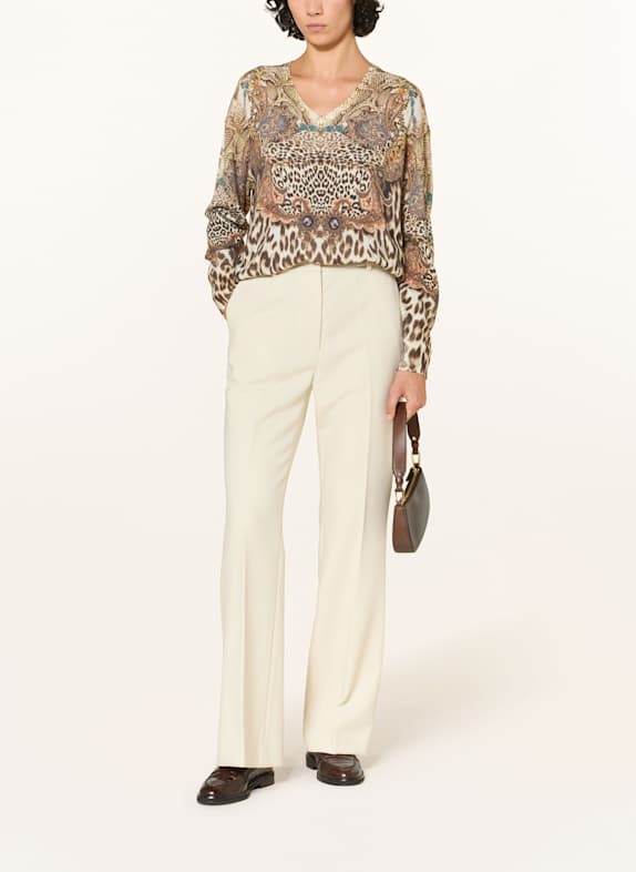 Princess GOES HOLLYWOOD Sweater with cashmere BROWN / LIGHT BROWN / BLUE
