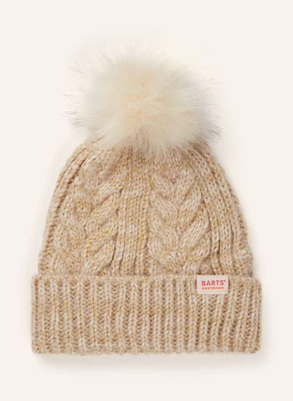 Barts Mütze EYAKA mit Glitzergarn HELLBRAUN