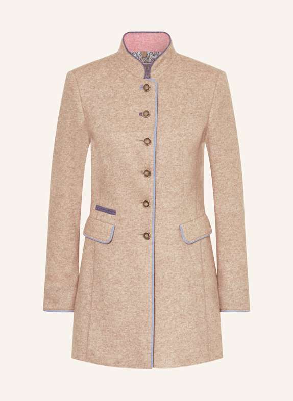 White Label Wollmantel HELLBRAUN