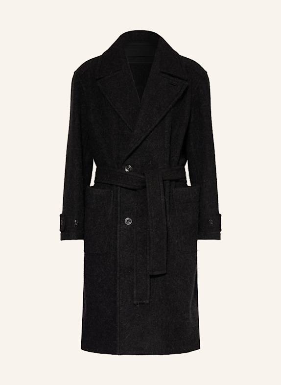 LEMAIRE Mantel mit Alpaka SCHWARZ