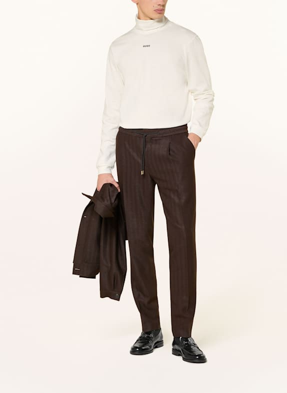 HUGO Rollkragenshirt DAPOROLLO CREME / SCHWARZ