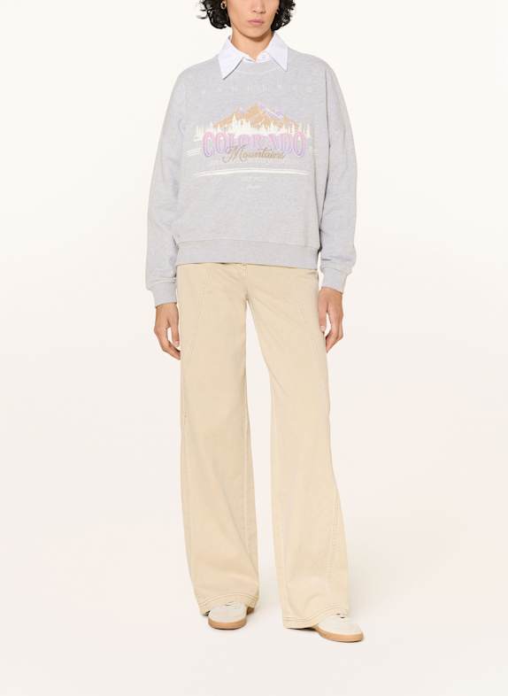 BOSS Sweatshirt ELAND LICHTGRIJS