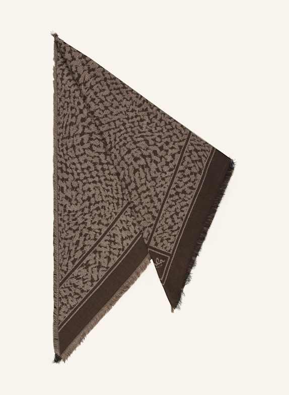 Lala Berlin ANNYE triangular scarf DARK GRAY/ GRAY