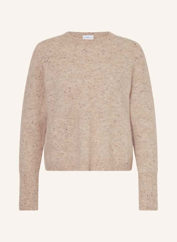 MARELLA Pullover mit Alpaka CAMEL / SCHWARZ / COGNAC