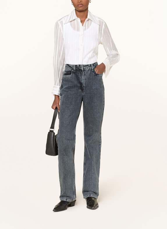 REMAIN overhemdblouse WIT / ZWART