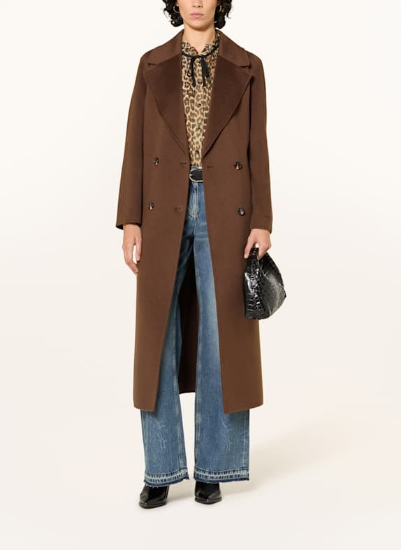 ANFINY Wollmantel CAROLINE DUNKELBRAUN