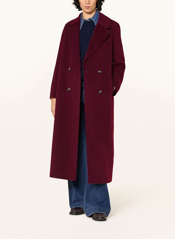 ANFINY Wollmantel CAROLINE DUNKELROT