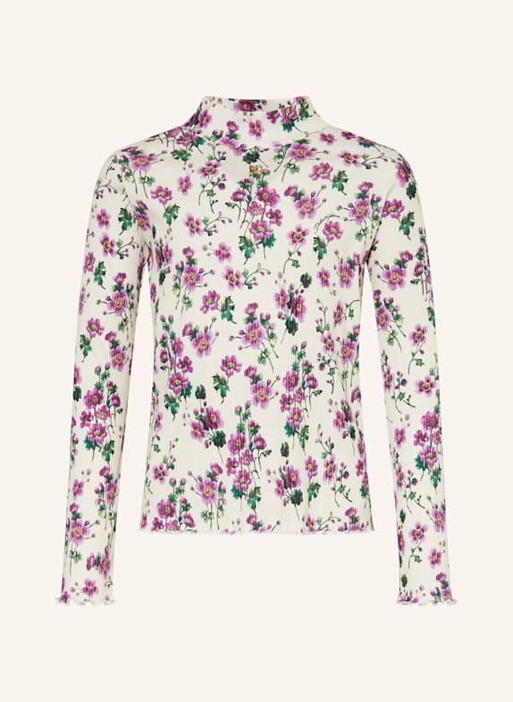 DOLCE & GABBANA Tričko s dlouhým rukávem REŽNÁ/ FIALOVÁ/ ZELENÁ