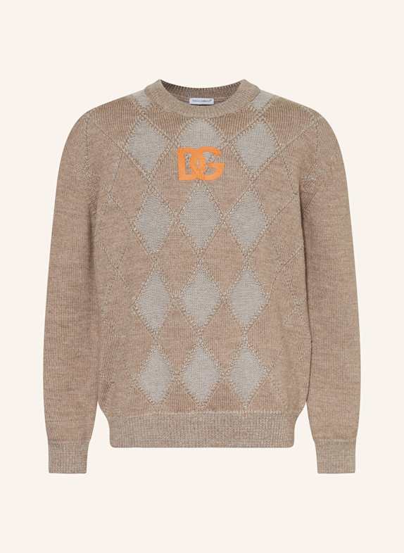 DOLCE & GABBANA Svetr ČERNOŠEDÁ