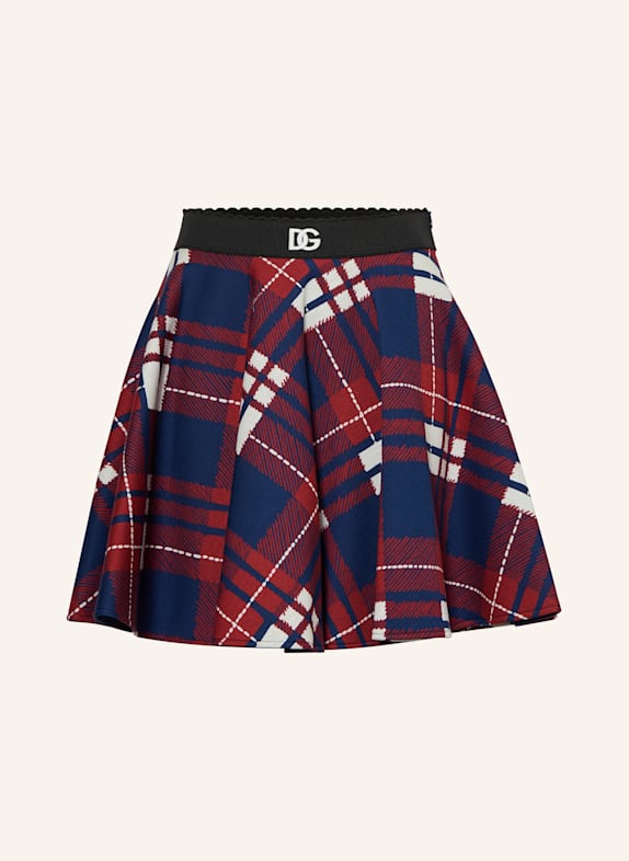 DOLCE & GABBANA Sukně MODRÁ/ ČERVENÁ/ BÍLÁ