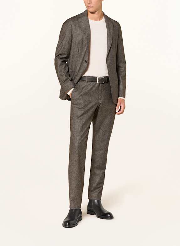 BOSS Spodnie garniturowe GENIUS slim fit 202 DARK BROWN