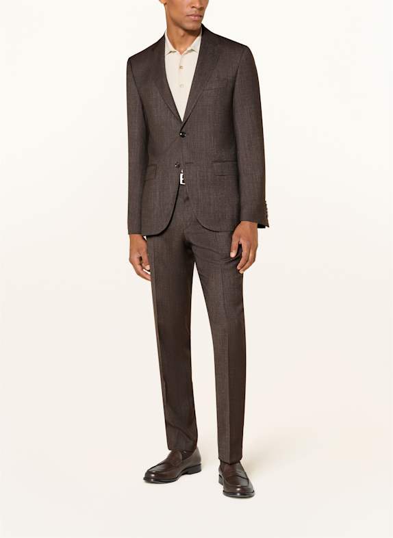 BOSS Anzugsakko JECKSON Regular Fit DUNKELBRAUN