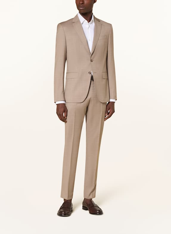 BOSS Anzug HUGE Slim Fit BEIGE