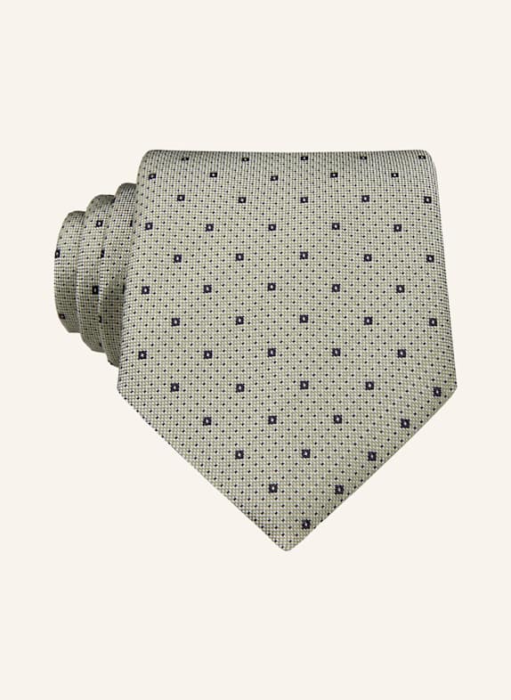 BOSS Krawatte H-TIE HELLGRÜN/ DUNKELBLAU