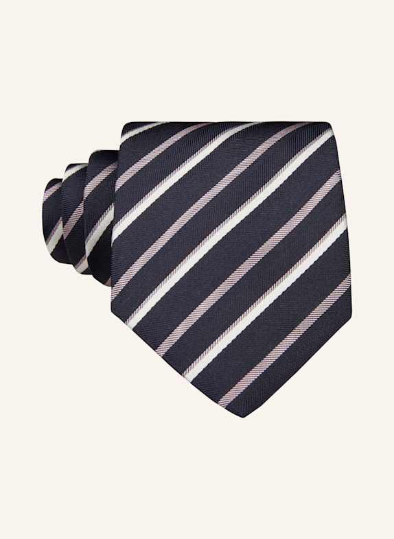 BOSS Krawatte H-TIE DUNKELBLAU/ ROSA/ WEISS