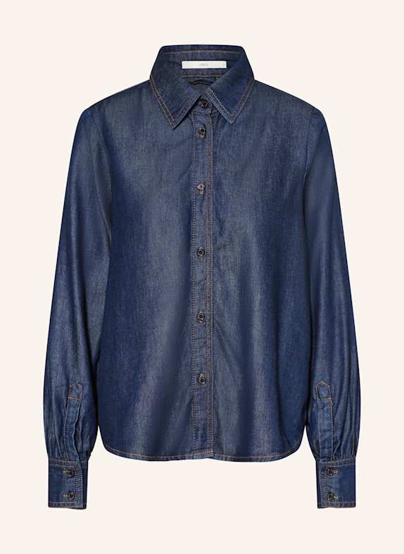 LANIUS Jeansbluse DUNKELBLAU