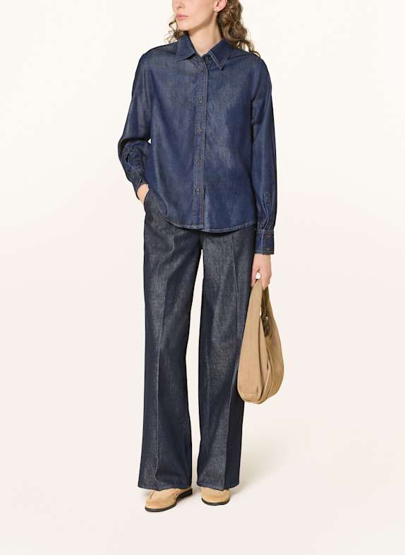 LANIUS spijkerblouse DONKERBLAUW