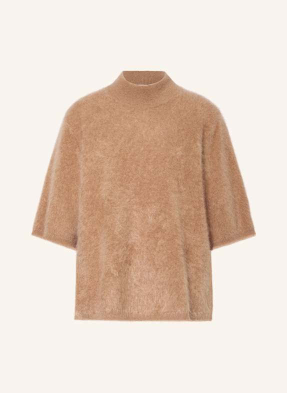 KUJTEN Cashmere-Pullover TEEFU FLUFFY mit 3/4-Arm CAMEL