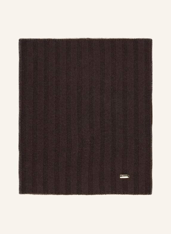 HERNO Loop-Schal aus Cashmere DUNKELBRAUN