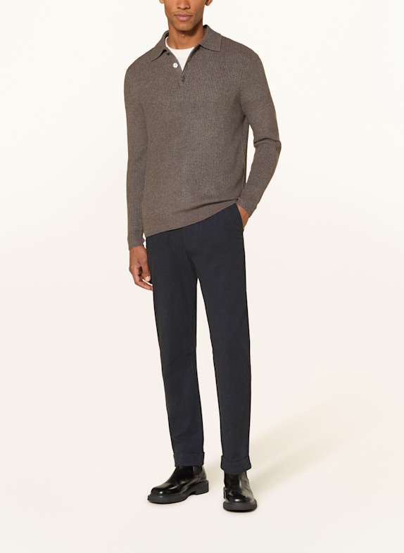 pierre cardin Spodnie PC-CHAMBERY straight fit GRANATOWY