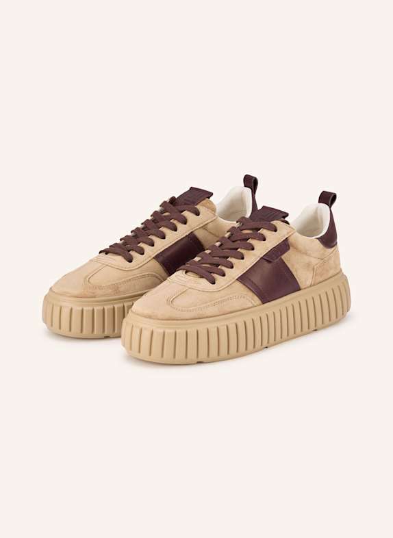 KENNEL & SCHMENGER Sneaker ZAP HELLBRAUN/ DUNKELBRAUN