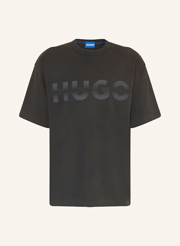 HUGO BLUE T-Shirt NENZYE DUNKELGRAU/ GRAU