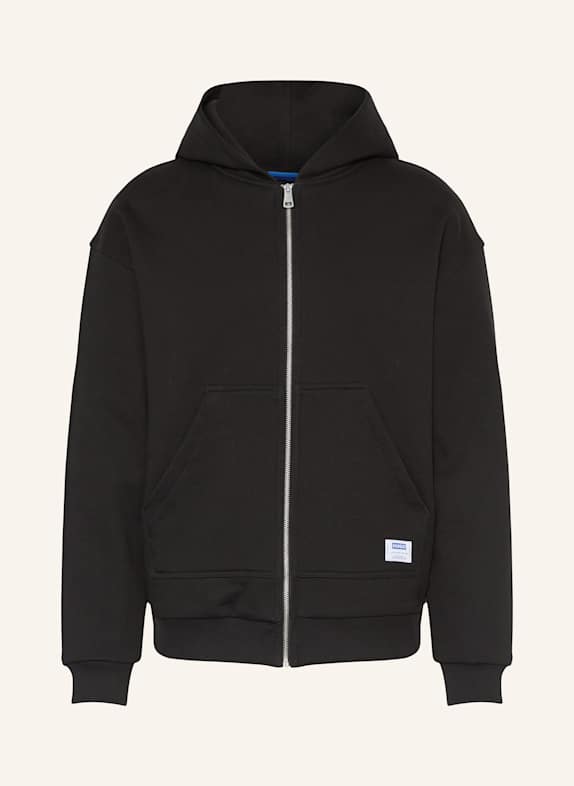 HUGO BLUE Sweatjacke NESTODI SCHWARZ