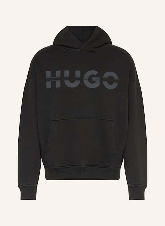 HUGO BLUE Hoodie NENZYOD SCHWARZ/ GRAU