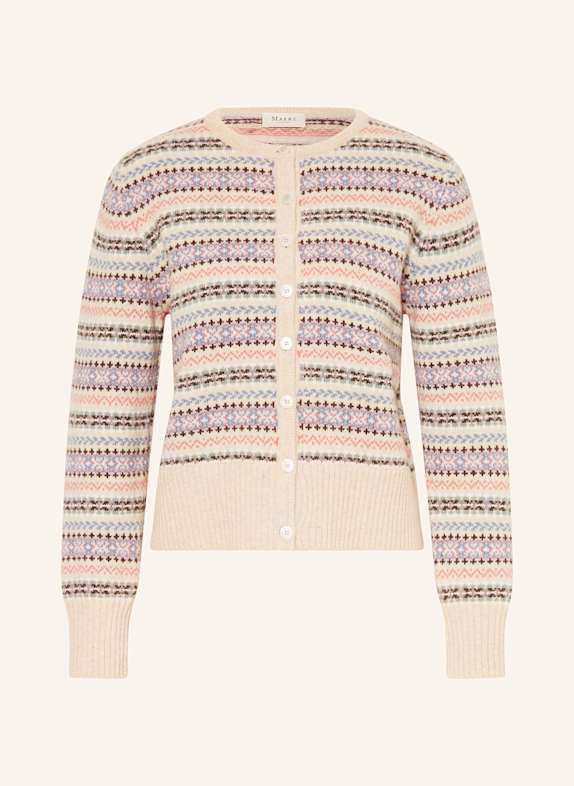 MAERZ MUENCHEN Strickjacke BEIGE/ HELLLILA/ ROSA