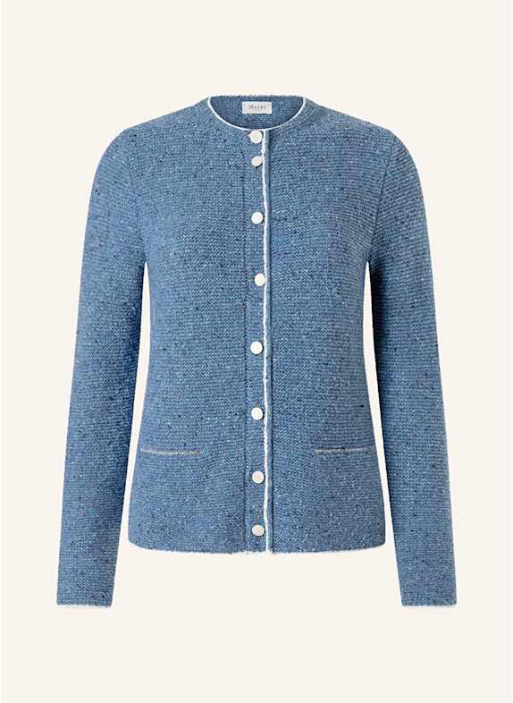 MAERZ MUENCHEN Strickjacke aus Bouclé BLAU