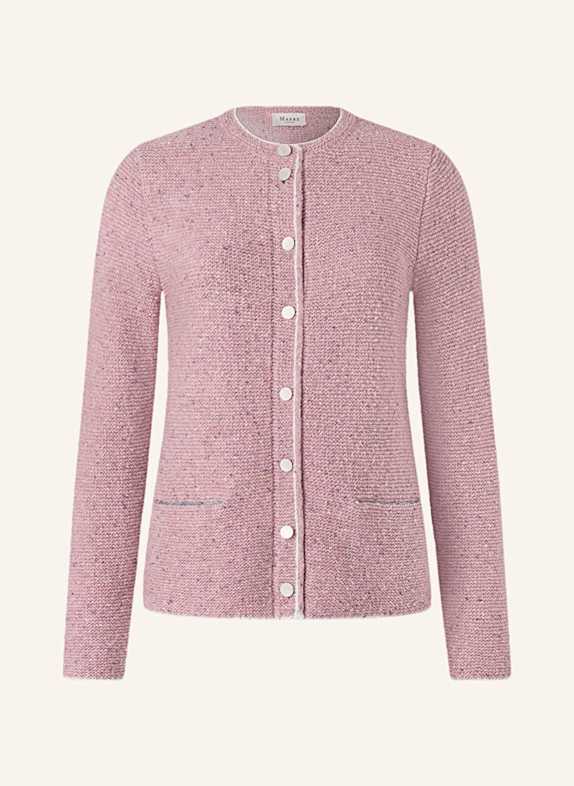 MAERZ MUENCHEN Strickjacke aus Bouclé ROSA