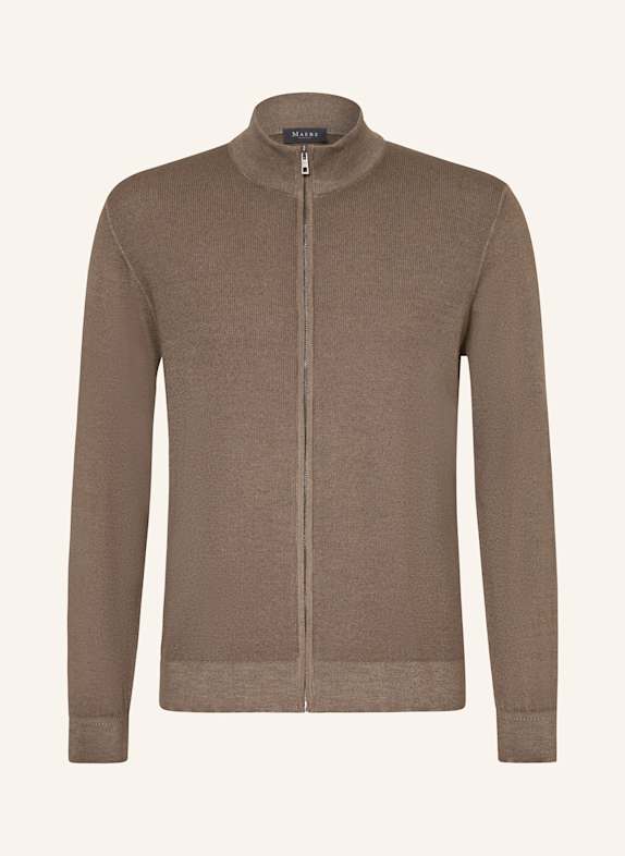 MAERZ MUENCHEN Strickjacke aus Merinowolle BRAUN