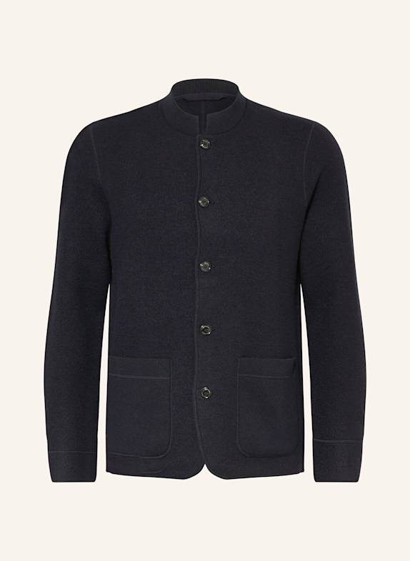 MAERZ MUENCHEN Strickjacke aus Merinowolle DUNKELBLAU