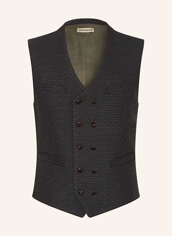 Gottseidank Kamizelka do stroju ludowego EGEON CZIEMNOSZARY / CIEMNOBRĄZOWY
