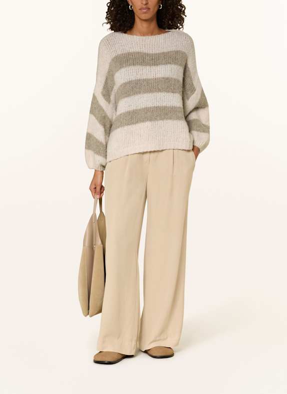 Herrlicher Trui LEENA OLIJF / WIT