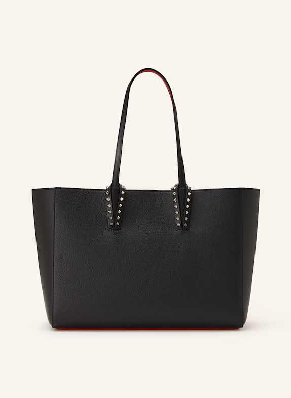 Christian Louboutin Torba shopper CABATA SMALL z saszetką CZARNY