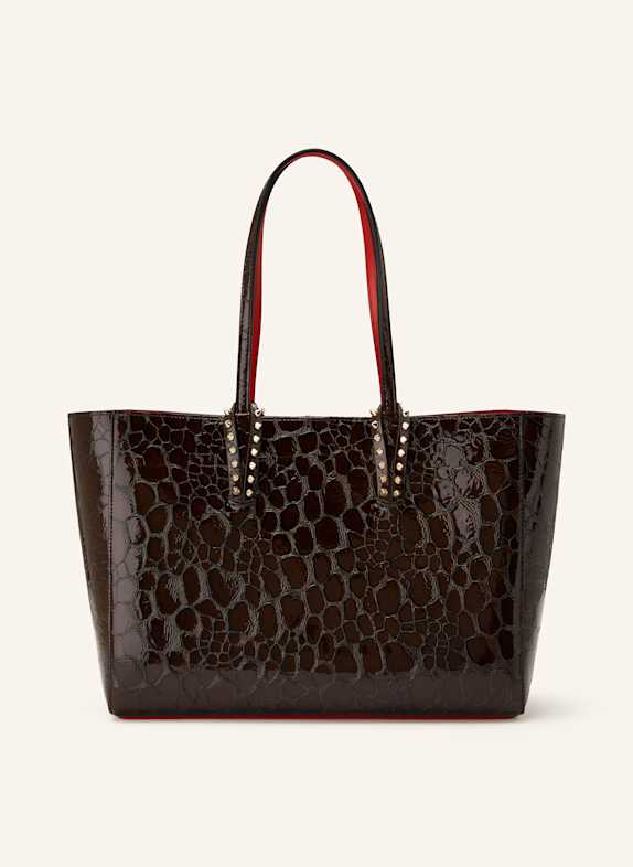 Christian Louboutin Shopper CABATA SMALL mit Pouch DUNKELBRAUN