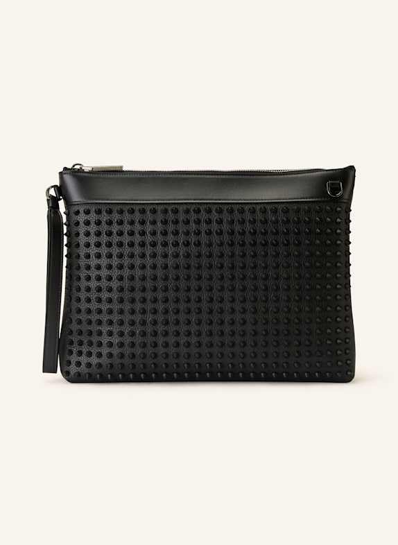 Christian Louboutin Pouch FUNKY with rivets BLACK