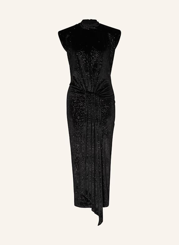 ESSENTIEL ANTWERP Samtkleid INCHE SCHWARZ