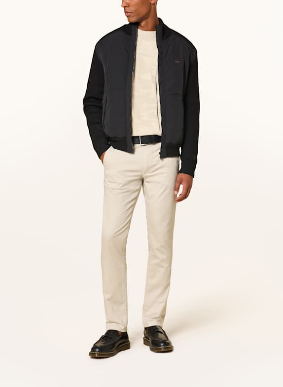 BOSS Chinosy slim fit BEŻOWY