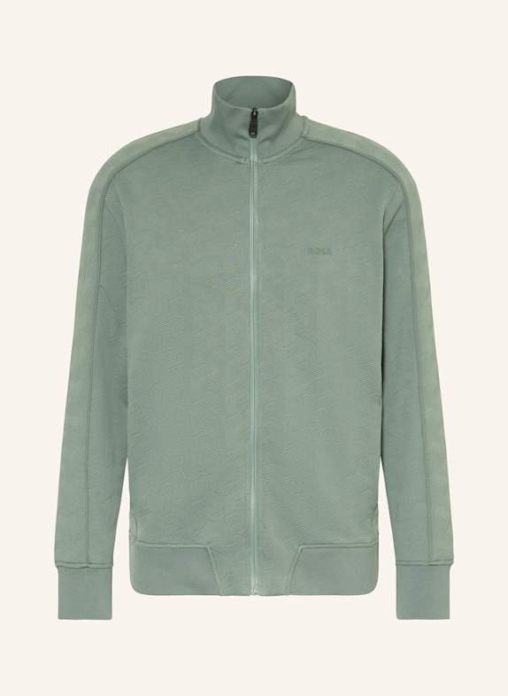 BOSS Sweatjacke MIRROR GRÜN