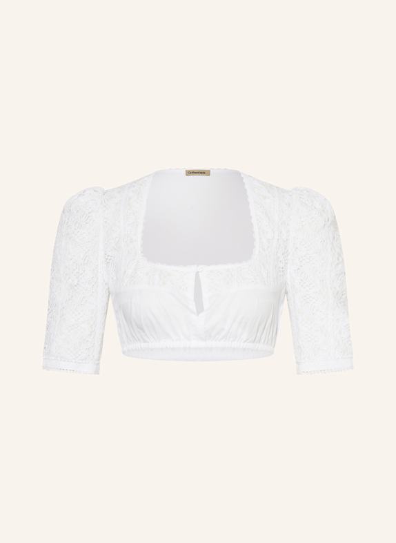 Gottseidank Traditional skirt APPOLONIA with linen WHITE