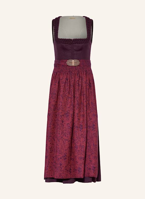 Gottseidank Linen dirndl VRENI DARK RED